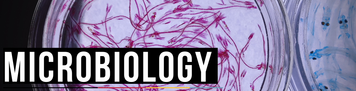 banner stating "microbiology"